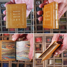 Load image into Gallery viewer, Famous Men of Britain. >>MINIATURE BOOK<< Publication Date: 1845 CONDITION: VERY GOOD