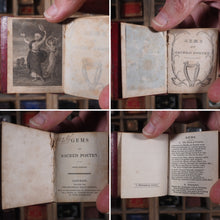 Load image into Gallery viewer, Gems of Sacred Poetry. >>CHISWICK PRESS MINIATURE DEVOTIONAL<< Publication Date: 1840 CONDITION: VERY GOOD