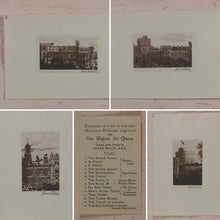 Load image into Gallery viewer, Willis, Frank (1865-1932). Original Set of Signed Artist's India Proof Miniature Line Engravings for H.M.Queen Mary. Willis, Frank (1865-1932). Whitstable, Kent. 1923.