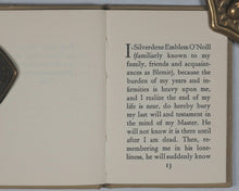 Load image into Gallery viewer, O'Neill, Eugene. The last will and testament of an extremely distinguished dog. Achille J. St. Onge. Worcester. 1972. Limited miniature edition.