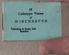 Load image into Gallery viewer, 16 Collotype Views of Winchester. Valentine & Sons Ltd. Dundee. 1909. >>original printed miniature mail bag & book<<