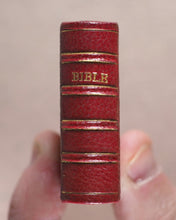 Load image into Gallery viewer, Holy Bible containing Old and New testaments. Bryce, David & Son. Glasgow. 1901. >>Fabulously rebound miniature English Bible<<