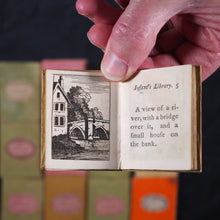 Load image into Gallery viewer, Infant's Library. Marshall, John. Circa 1800. 16 volumes. Complete with original sycamore bookcase.