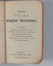 Load image into Gallery viewer, Bryce, David & Son. Glasgow. Advertising. Knowledge in a Nutshell. Bryce's Pearl English Dictionary/Atlas of the world/Gazetter of the world/book of general information. Pears promo. Circa 1904.