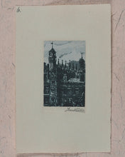 Load image into Gallery viewer, Willis, Frank (1865-1932). Original Set of Signed Artist's India Proof Miniature Line Engravings for H.M.Queen Mary. Willis, Frank (1865-1932). Whitstable, Kent. 1923.
