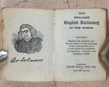 Load image into Gallery viewer, Smallest English Dictionary in the World. Comprising: besides the ordinary & newest words in the language, short explanations of a large number of scientific, philosophical, literary & technical terms. Bryce, David & Son. Glasgow. 1893. SILVER LOCKET
