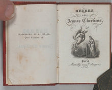 Load image into Gallery viewer, Heures de Jeunes Chrétiens. Marcilly. Rue St. Jacques, no. 10. Paris. Circa 1840.