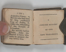 Load image into Gallery viewer, Bible in Miniature. Or, a Concise History of the Old and New Testaments. Mozley, H. Derby. 1821.