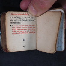 Load image into Gallery viewer, Form Of Solemnization Of Matrimony. Eyre & Spottiswoode. His Majesty's Printers. 33, Paternoster Row. E.C. London, Edinburgh and New York. Circa 1900. Silver plaque.