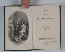 Load image into Gallery viewer, Gems from the Poets. Falconer to Campbell. Chaucer to Goldsmith. Shakespeare, American. Living Authors. Tyas, Robert. London. 1841.