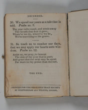 Load image into Gallery viewer, Daily Texts with verses of hymns. Adapted for general use & suited for every year. Religious Tract Society. 1870.
