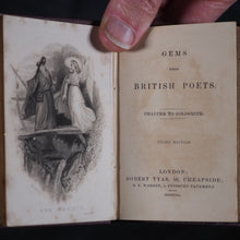 Load image into Gallery viewer, Gems from the Poets. Tyas, Robert. 50 Cheapside : H.T. Warren, 8, Finsbury, London. 1840-1. Complete 6 volume set in original bookcase.