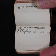 Load image into Gallery viewer, Thumb Birthday Text Book of short verses from the bible. Bryce, David & Son Glasgow. 1894.