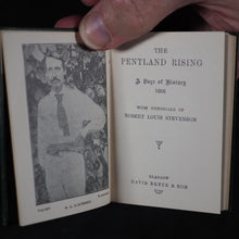 Load image into Gallery viewer, Stevenson, Robert Louis. Pentland Rising: A page of history. 1666. With Memorials of Robert Louis Stevenson. Bryce, David & Son. Glasgow. Circa 1905. With original brass bust.