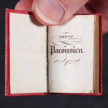 Load image into Gallery viewer, Petit Paroissien de la Jeunesse. Marcilly. Rue St. Jacques, 10. Paris. Circa 1840. Original slipcase, magnifying glass and case.