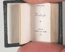 Load image into Gallery viewer, Leopardi, Giacomo. Dialoghi. Libreria del Teatro. Firenze. 1943.