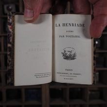 Load image into Gallery viewer, La Henriade. Poeme par Voltaire. >>MINIATURE LITERARY CLASSIC<< Voltaire Publication Date: 1824 CONDITION: VERY GOOD