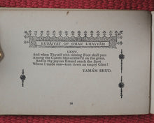 Load image into Gallery viewer, Omar Khayyam. Rubaiyat of Omar Khayyam. Edward Fitzgerald, translator. Bryce, David & Son. Glasgow. 1904.