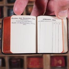 Load image into Gallery viewer, Tom Thumb Calendar, Diary and Proverb Book for 1893. >>SCARCE TOM THUMB MINIATURE BOOK<< Publication Date: 1892 CONDITION: VERY GOOD