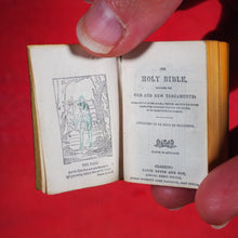 Load image into Gallery viewer, Holy Bible Containing The Old And New Testaments: Translated Out Of The Original Tongues. >>MINIATURE BRYCE BIBLE<< Publication Date: 1901 CONDITION: VERY GOOD