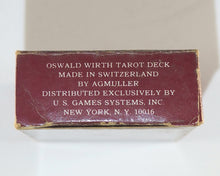 Load image into Gallery viewer, Oswald Wirth Tarot Deck. First edition, published by U.S. Games Systems, 1976. First edition.