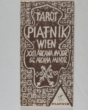 Load image into Gallery viewer, Tarot Piatnik Wien. 78 Tarot Card Deck & Booklet. In Box. No.2825. Austria. 1974 Vintage.