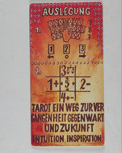 Load image into Gallery viewer, Tarot Piatnik Wien. 78 Tarot Card Deck & Booklet. In Box. No.2825. Austria. 1974 Vintage.