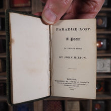 Load image into Gallery viewer, Paradise Lost; a Poem in Twelve Books. >>Jones's Diamond Classics series<< Milton, John. Publication Date: 1829 CONDITION: VERY GOOD
