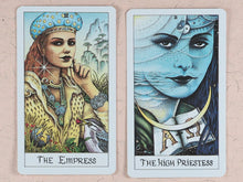 Load image into Gallery viewer, Cosmic Tarot. Norbert Lösche. F.X. Smid. Münchener Spielkartenfabriken GMBH & Co. KG. 1988.