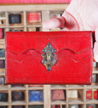 Load image into Gallery viewer, Georgian Almanack 1790-PROVENANCE NATHANIEL JARMAN- IN CONTEMPORARY RED LEATHER CASED POCKETBOOK.