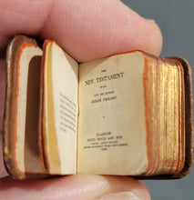 Load image into Gallery viewer, New Testament. c1896 Bound in brown polished leather with gilt edges