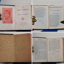 Load image into Gallery viewer, La divina commedia di Dante Alighieri. >>MINIATURE BOOK -LITERARY CLASSIC FINELY BOUND<< Dante Alighieri. Publication Date: 1898 Condition: Very Good