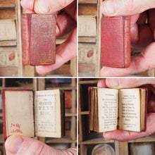 Load image into Gallery viewer, Diamond Text Book. >>MINIATURE BOOK FROM C.1840<< Publication Date: 1840 CONDITION: FAIR