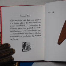 Load image into Gallery viewer, Levitan, Kalman L. MINIATURE BOOKS RELATING TO POSTAGE STAMPS. BLACK CAT PRESS. 1983. SET OF 2 MINIATURE BOOKS