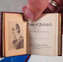 Load image into Gallery viewer, Goldsmith, Oliver. Vicar of Wakefield >>MINIATURE BOOK<< Publication Date: 1900 Condition: Very Good. Binding Variant C. >>MINIATURE BOOK<<
