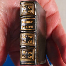 Load image into Gallery viewer, Hebrew Lyrics. Select Poems on Old Testament subjects.>>MINIATURE BOOK<< Publication Date: 1837 Condition: Very Good