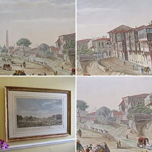 Load image into Gallery viewer, Hand-coloured copper engraving (#10 of 48) from the GRANDEST BOOK of VIEWS OF CONSTANTINOPLE."Grand Place de l'Hippodrome à Constantinople". Duplessis Bertaux & François Denis Née (Engravers), Antoine Ignace Melling (Artist). 1819