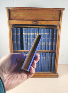 Miniature Library of The Poets. [in Oak Case with rolling tambour front shutter] Works of Shakespeare, and Poems of Burns, Byron, Longfellow, Milton, Scott, Sheridan & Goldsmith. Kent & Co., W. Paternoster Row, London. 1884-90