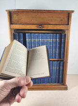 Load image into Gallery viewer, Miniature Library of The Poets. [in Oak Case with rolling tambour front shutter] Works of Shakespeare, and Poems of Burns, Byron, Longfellow, Milton, Scott, Sheridan &amp; Goldsmith. Kent &amp; Co., W. Paternoster Row, London. 1884-90
