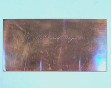 Load image into Gallery viewer, Personal printing plate of Mr David Bryce. [Glasgow]. Circa 1885.
