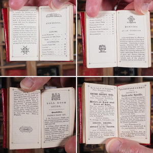 Pearl pocket Book and Fashionable Remembrancer for 1864 [with] Miniature Ball-Room Guide. >>RARE MINIATURE ALMANAC "FOR THE LADIES"<< Publication Date: 1863 CONDITION: NEAR FINE