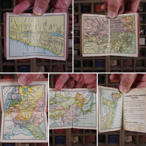 Mellin's Atlas of the World. >>RARE MINIATURE ATLAS<< Publication Date: 1894 CONDITION: VERY GOOD