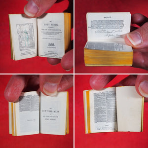 Holy Bible Containing The Old And New Testaments: Translated Out Of The Original Tongues. >>MINIATURE BRYCE BIBLE<< Publication Date: 1901 CONDITION: VERY GOOD