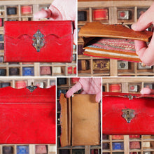 Load image into Gallery viewer, Georgian Almanack 1790-PROVENANCE NATHANIEL JARMAN- IN CONTEMPORARY RED LEATHER CASED POCKETBOOK.
