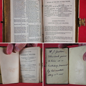 Book of Common Prayer and Administration of the Sacraments and other Rites and Ceremonies of the Church. Together with the Psalter or Psalms of David.>>MINIATURE PRAYER BOOK<< Church of England. 1857