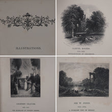 Load image into Gallery viewer, Golden Leaves from the Works of the Poets and Painters. Edited by Robert Bell.2 volumes. London. Charles Griffin &amp; Company. Stationer&#39;s Hall Court, Paternoster Row. 1865
