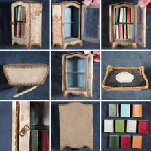 Load image into Gallery viewer, Gracieuse, La . Pairault, P. et Cie. Paris. 1896. Complete with ten French miniature books in Louis XV style bookcase/cabinet.
