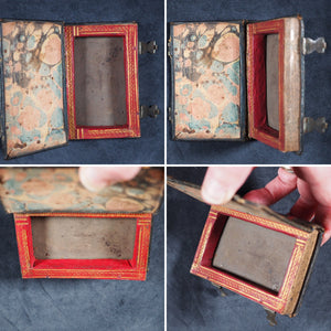 Miniature book keepsafe  or antique book box. [London?]. 1820.