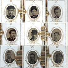 Load image into Gallery viewer, [Miniature Tintype Portrait Album]. 1880 [?]. >>Phantasmic miniature tintype album<<
