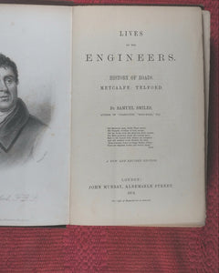 Lives of the Engineers. SMILES, Samuel. A new and revised edition. London: John Murray. 1874. >>OWNED AND SIGNED BY CHARLES DARWIN'S SON AND DESCENDANTS<<